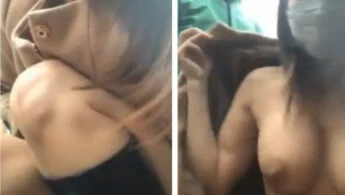 Gái Xinh Cho Anh Grab Bú Vú Giữa Đường